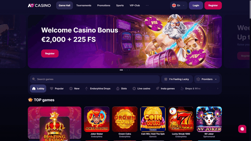 Recension av NV Online Casino